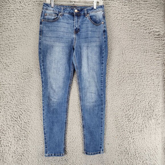 Fashion Nova Denim - Fashion Nova Jeans Womens 9 Medium Wash Stretch Mid Rise Skinny *GUC*